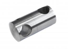 Soporte de travesaño para tubo 12/12mm, AISI 304, SATINADO