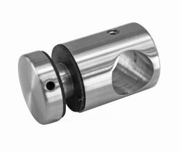 Soporte de vidrio Ø 25 mm, AISI 304, SATINADO