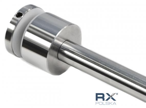 Foto Soporte de vidrio Portfenetr Ø 50 mm con varilla 20x320 mm, AISI 304, SATINADO