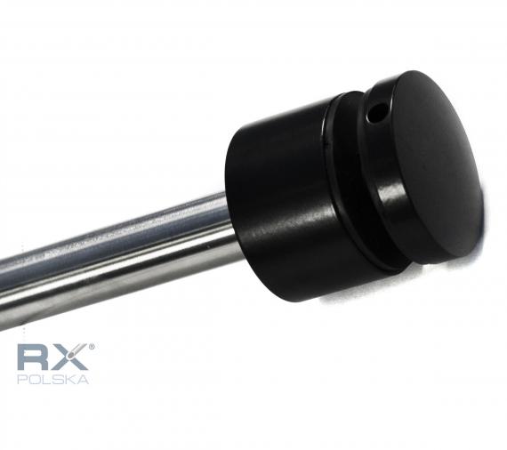 Foto Soporte de vidrio Portfenetr Ø 50 mm con varilla Ø 20x320 mm, NEGRO