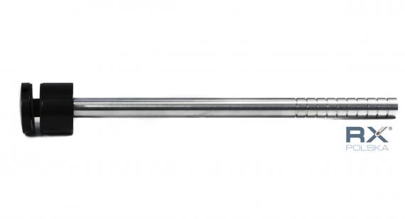 Foto Soporte de vidrio Portfenetr Ø 50 mm con varilla Ø 20x320 mm, NEGRO