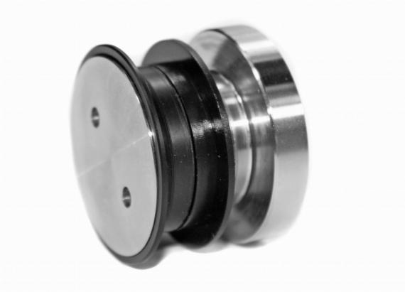 Foto Soporte frontal para cristal 32mm para cristal 10-12mm, AISI 304, SATINADO