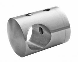 Soporte para barra transversal, orificio pasante Ø14/plano, AISI 304, SATINADO