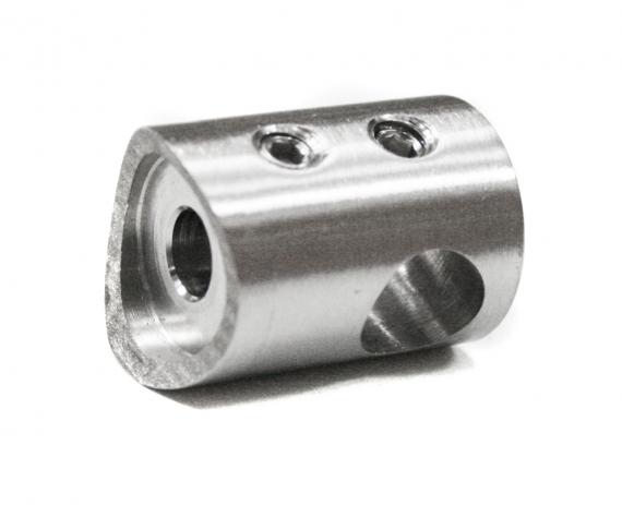 Foto Soporte para barra transversal, orificio pasante para Ø10/Ø42,4 mm, AISI 304, SATINADO