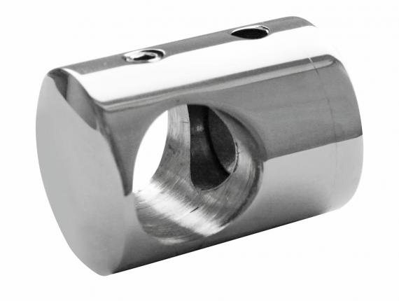 Foto Soporte para barra transversal, orificio pasante para Ø16 mm/plano, AISI 304, Pulido