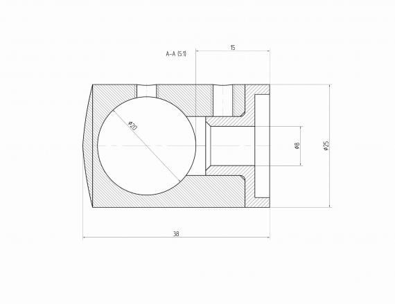 Foto Soporte para barra transversal, orificio pasante para Ø20/plano, AISI 316, SATINADO