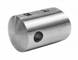 Soporte para barra transversal, orificio pasante para Ø6/42,4 mm, AISI 316, SATINADO