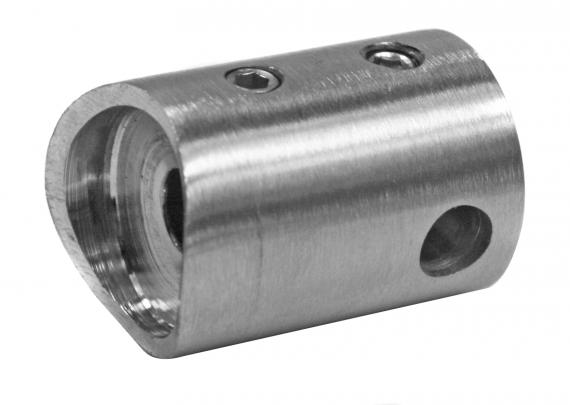 Foto Soporte para barra transversal, orificio pasante para Ø6/42,4 mm, AISI 316, SATINADO