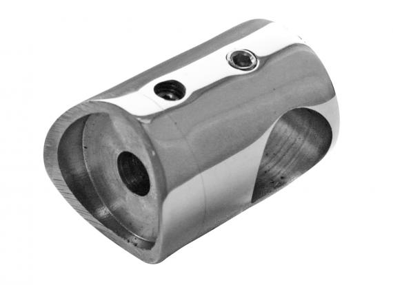 Foto Soporte para barra transversal, orificio pasante para Ø8/Ø33,7 mm, AISI 304, Pulido