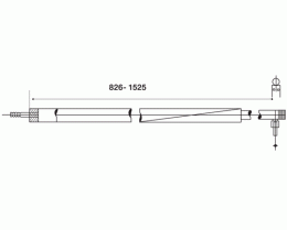 Soporte para cabina de ducha pared‑vidrio, AISI 304, SATINADO