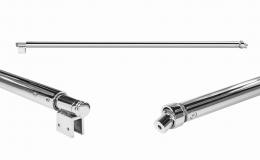 Soporte para cabina de ducha pared‑vidrio, AISI 304, SATINADO