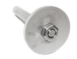 Soporte para montante de pasamanos Ø 42,4 mm, soldar, AISI 304, EN BRUTO