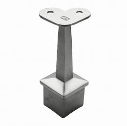 Soporte para pasamanos 40x40 mm / plano, AISI 304, SATINADO