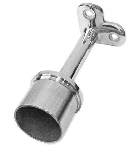 Foto Soporte para pasamanos 42,4 mm/42,4 mm, AISI 304, Pulido
