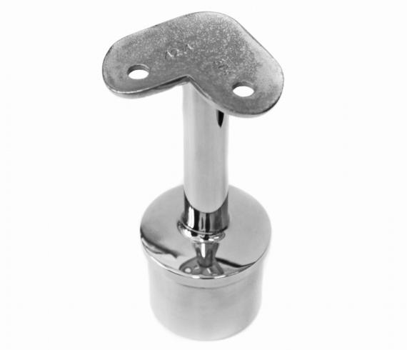 Foto Soporte para pasamanos 42,4 mm/42,4 mm, AISI 304, Pulido