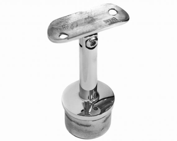 Foto Soporte para pasamanos 42,4 mm / 42,4 mm, ajustable, AISI 304, Pulido.