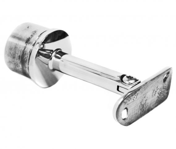 Foto Soporte para pasamanos 42,4 mm / 42,4 mm, ajustable, AISI 304, Pulido.