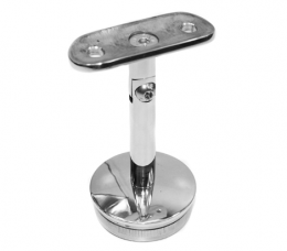 Soporte para pasamanos 48,3/48,3 mm, AISI 304, Pulido