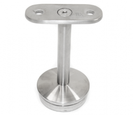 Soporte para pasamanos 50,8x1,5 / plano, AISI 304, SATINADO
