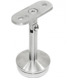 Soporte para pasamanos 50,8x1,5/ plano, ajustable, AISI 304, SATINADO