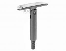 Soporte para pasamanos flexible 14x70 mm/42,4 mm, rosca M10, AISI 304, SATINADO