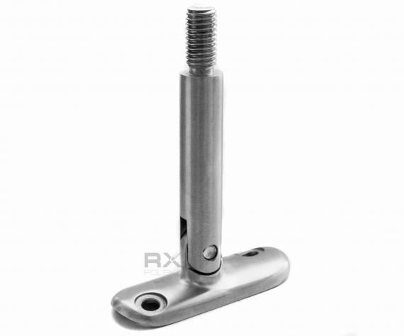 Foto Soporte para pasamanos flexible 14x70 mm/42,4 mm, rosca M10, AISI 304, SATINADO