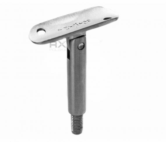 Foto Soporte para pasamanos flexible 14x70 mm/42,4 mm, rosca M10, AISI 304, SATINADO