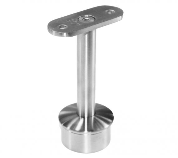 Foto Soporte para pasamanos plano/42,4 mm, AISI 304, SATINADO.