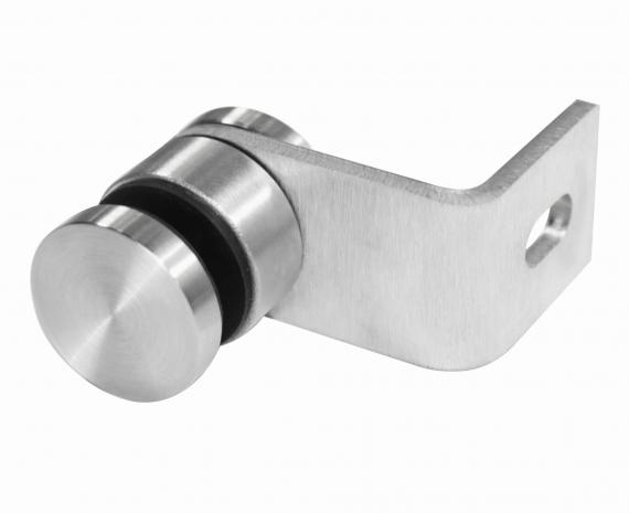 Foto Soporte para vidrio - Ø 30/8mm, con ángulo, AISI 304, SATINADO