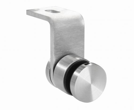 Foto Soporte para vidrio - Ø 30/8mm, con ángulo, AISI 304, SATINADO