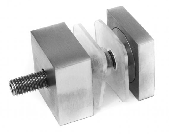 Foto Soporte para vidrio 40x40mm, dist. 20mm, AISI 304, SATINADO