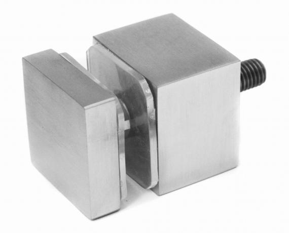 Foto Soporte para vidrio 40x40mm, dist. 30mm, AISI 304, SATINADO