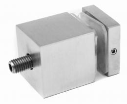 Soporte para vidrio 40x40mm, dist. 40mm, AISI 304, SATINADO