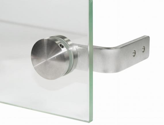 Foto Soporte para vidrio - Ø 50 mm, con ángulo, AISI 304, SATINADO