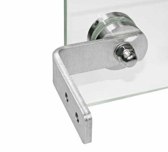 Foto Soporte para vidrio - Ø 50 mm, con ángulo, AISI 304, SATINADO