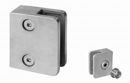 Soporte para vidrio 60x60 - final, tubo 42,4mm, AISI 316, SATINADO