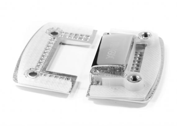 Foto Soporte para vidrio para pared, AISI 304, Pulido