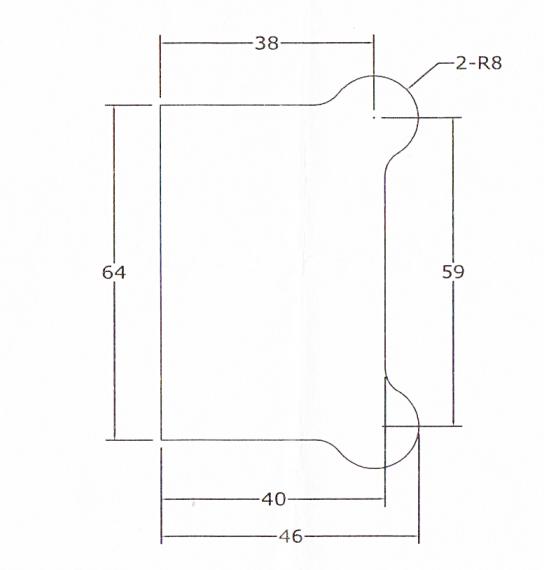Foto Soporte para vidrio para pared, AISI 304, Pulido