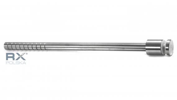 Foto Soporte para vidrio Portfenetr fi 30mm con varilla 16x320mm, AISI 304, SATINADO