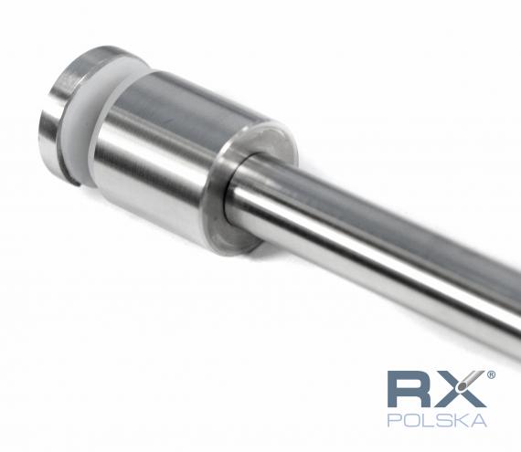 Foto Soporte para vidrio Portfenetr fi 30mm con varilla 16x320mm, AISI 304, SATINADO