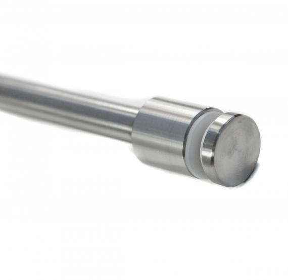 Foto Soporte para vidrio Portfenetr fi 30mm con varilla 16x320mm, AISI 304, SATINADO