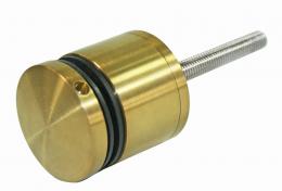 Soporte puntual 50 mm, distancia regulable 35-55 AISI 304, DORADO SATINADO