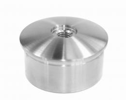 Tapón final para 48,3 x 2 mm, rosca M8, AISI 304, SATINADO