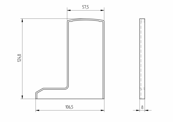 Foto Tapón terminal ETP.006.03.AL.A, IZQUIERDO