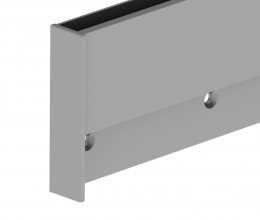 Tapa de extremo perfil izquierda ETP.002.11.AL.AL, AISI 304, ALUMINIO