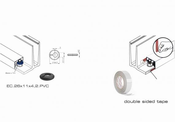Foto Tapa para perfil L ETP.002.03 2,5 m, ALUMINIO, SATINADO
