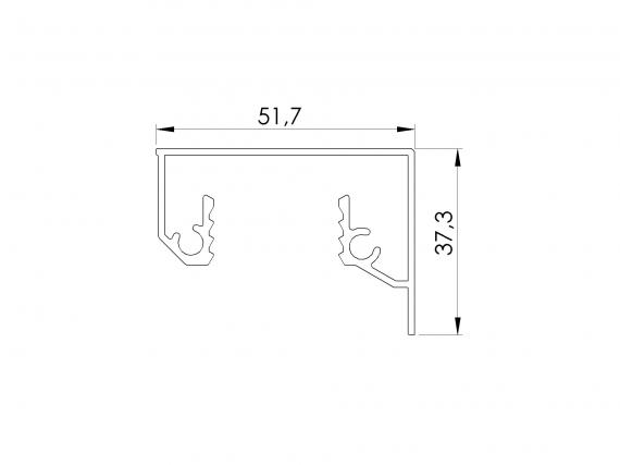 Foto Tapa para perfil L ETP.002.03 5 m, ALUMINIO, SATINADO