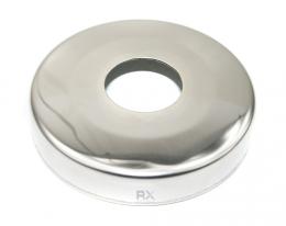 Tapa para tubo 30/88 mm, AISI 304, Pulido