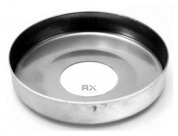 Tapa para tubo 33,7/90 mm, AISI 304, SATINADO