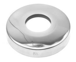 Tapa para tubo 38,1/95 mm, AISI 304, Pulido